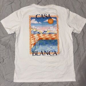 Casablanca White Graphic Short Sleeve Tee